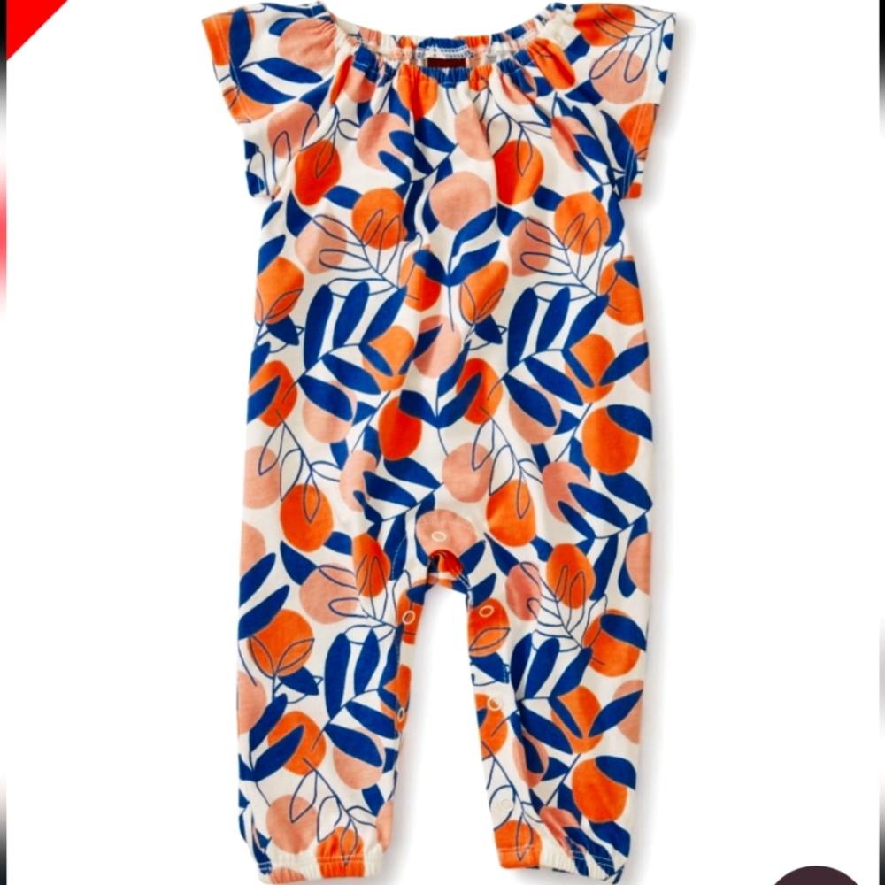 Flutter sleeve romper tea collection